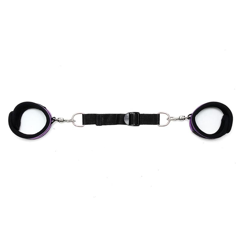 Rimba Bondage Play Esposas para Tobillos Con Correa Elastica Color Purpura