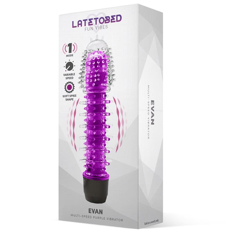 Evan Vibrador Multi Velocidad Purpura