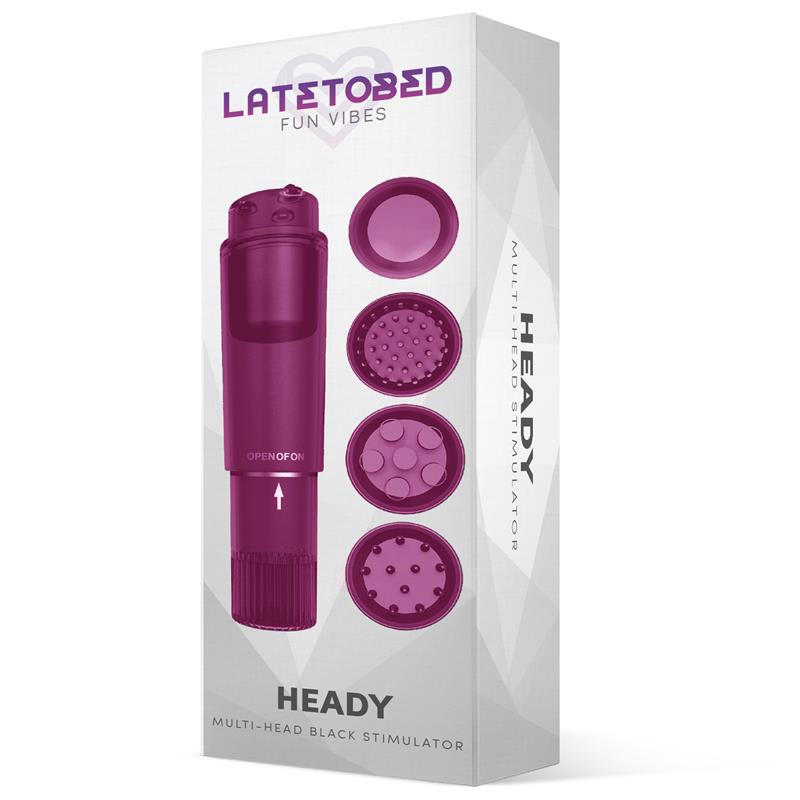 Heady Estimulador con 4 Cabezales Purpura