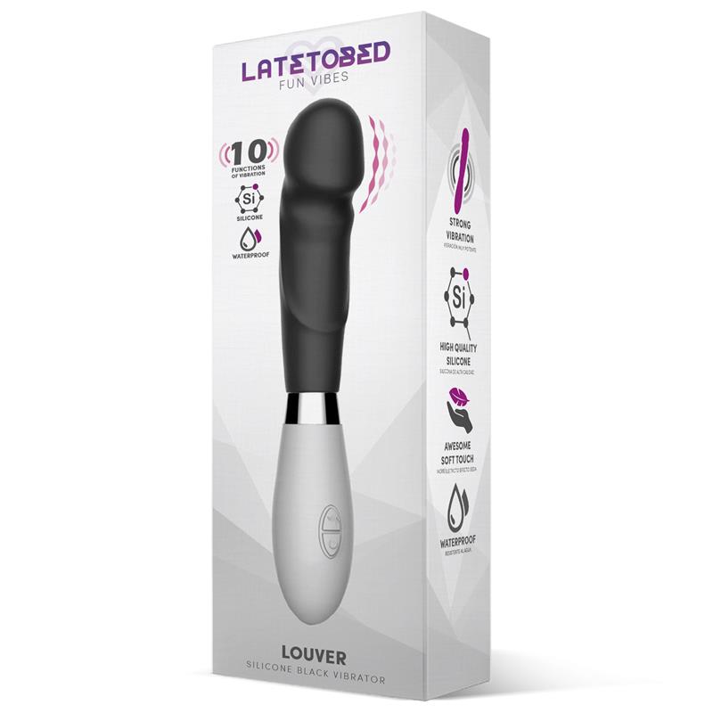 Louver Vibrador Silicona Negro