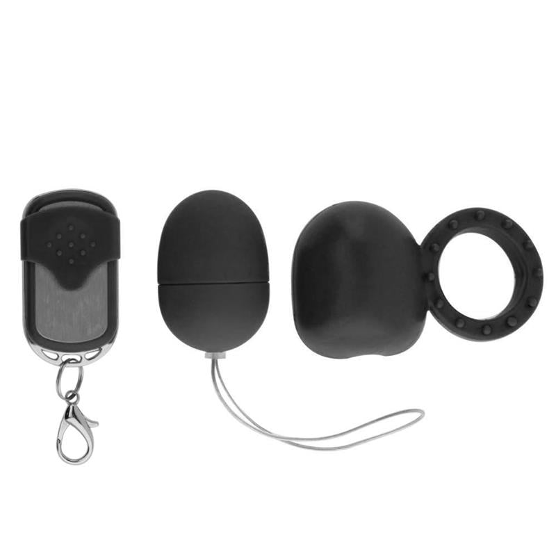 Anillo Vibrador con Control Remoto Negro