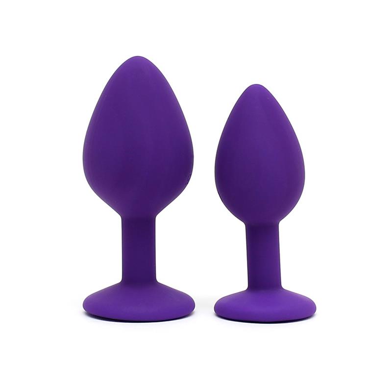 Set de 2 Plugs con Joya Berlin Purpura