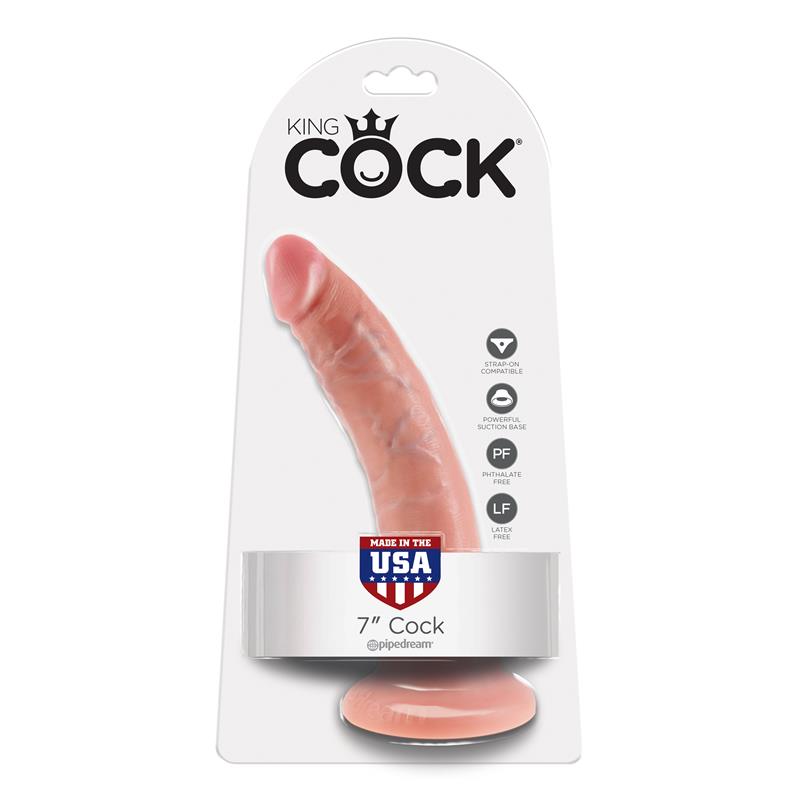 King Cock Pene de 7 Color Natural