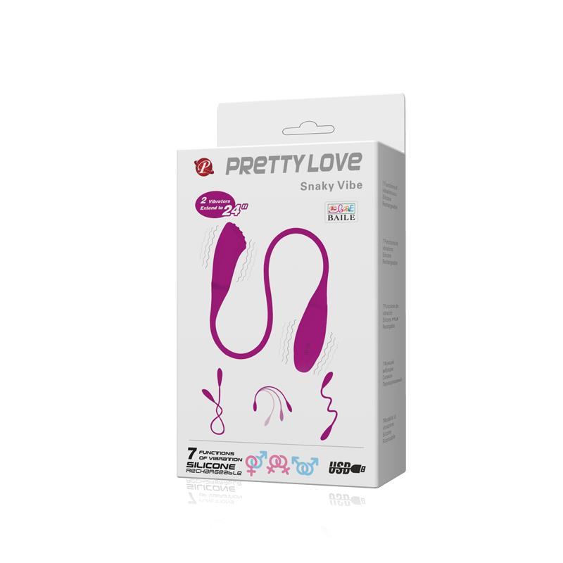 Pretty Love Huevo Vibrador Snaky Color Rosa