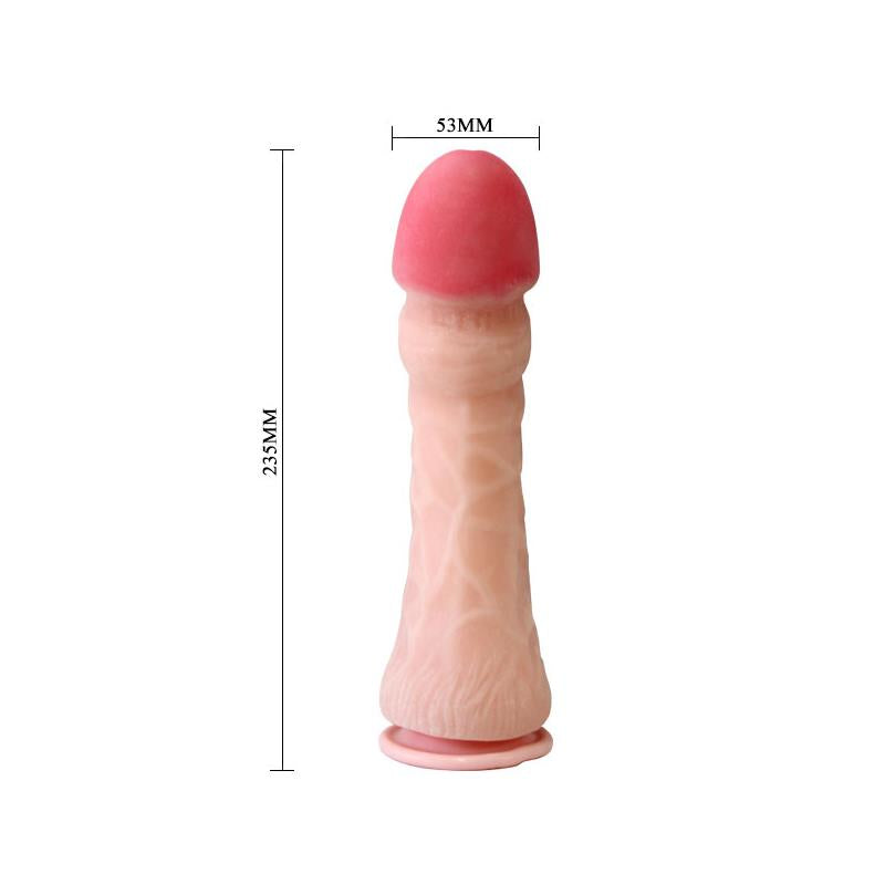 Baile Dildo con Ventosa Color Natural 235 cm