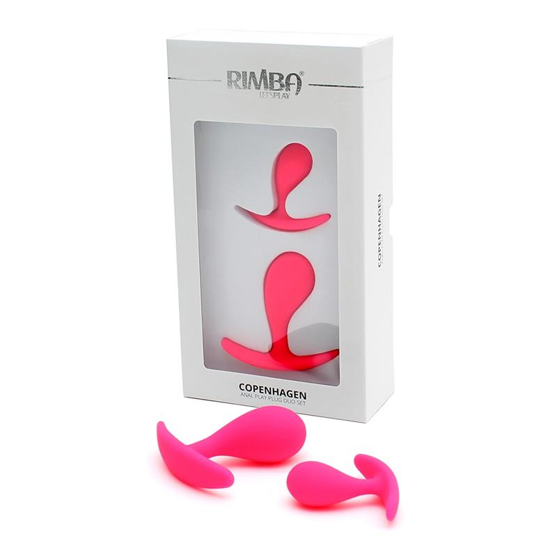 Set de 2 Plugs Anales Anatomicos Copenhagen Rosa