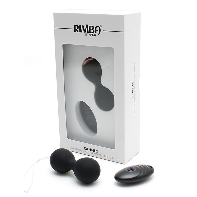 Bolas Kegel con Vibracion y Control Remoto Cannes Negro