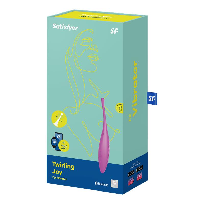 Twirling Joy Estimulador Giratorio con APP Fuchsia