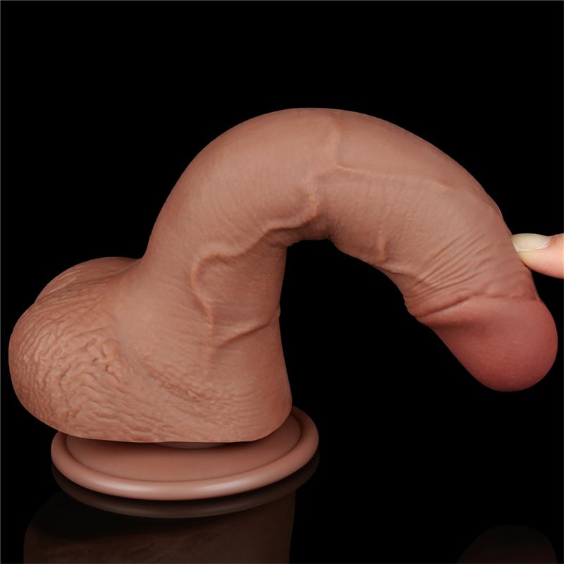 Dildo Sliding Skin 75 Marron