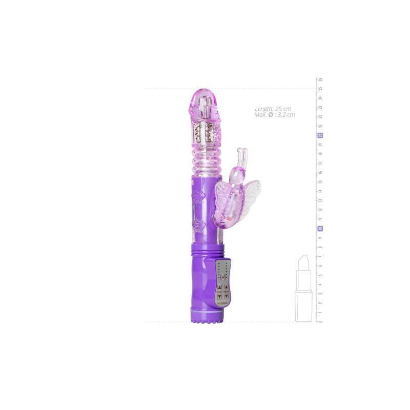 Vibrador con Mariposa Purpura