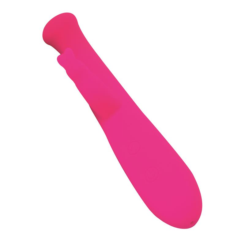 Cotton Vibrador Punto G y Conejito USB Silicona Fuchsia