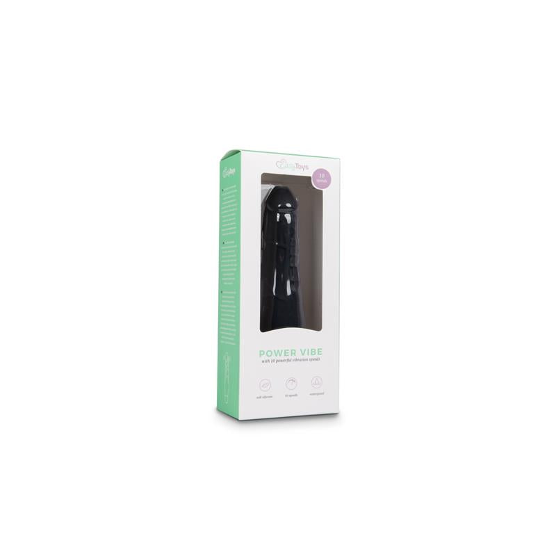 Vibrador Realista Silicona Negro