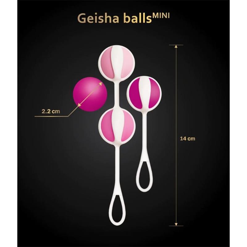 Set 4 Bolas Geisha Balls Mini Raspberry