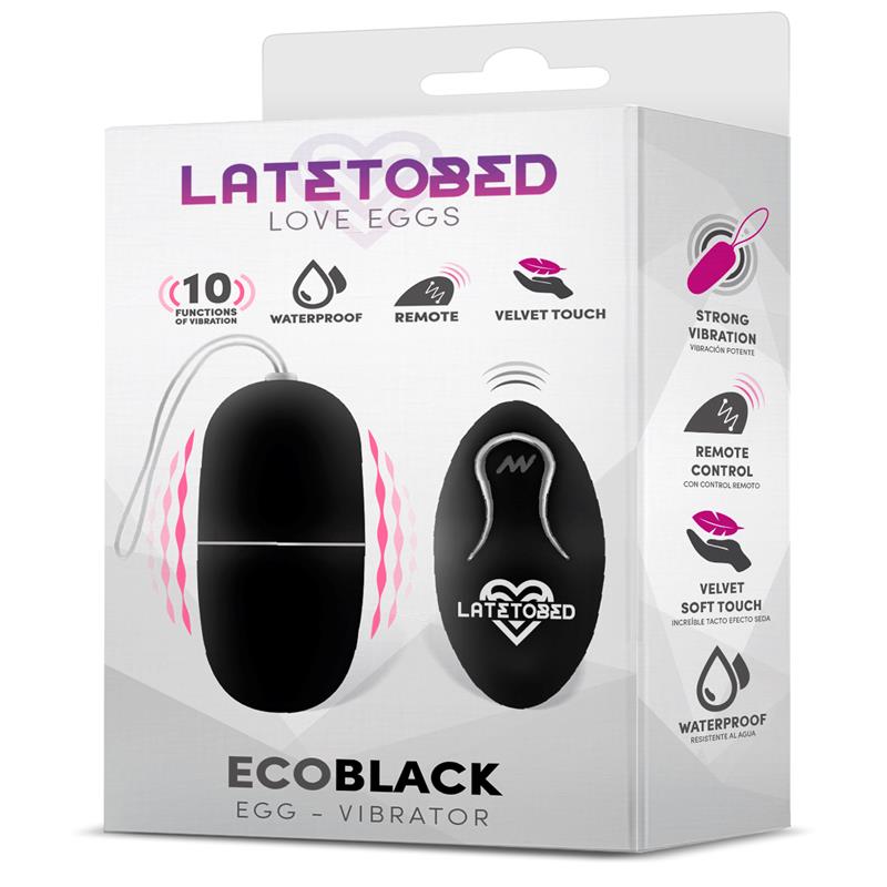 Ecoblack Huevo Vibrador con Control Remoto