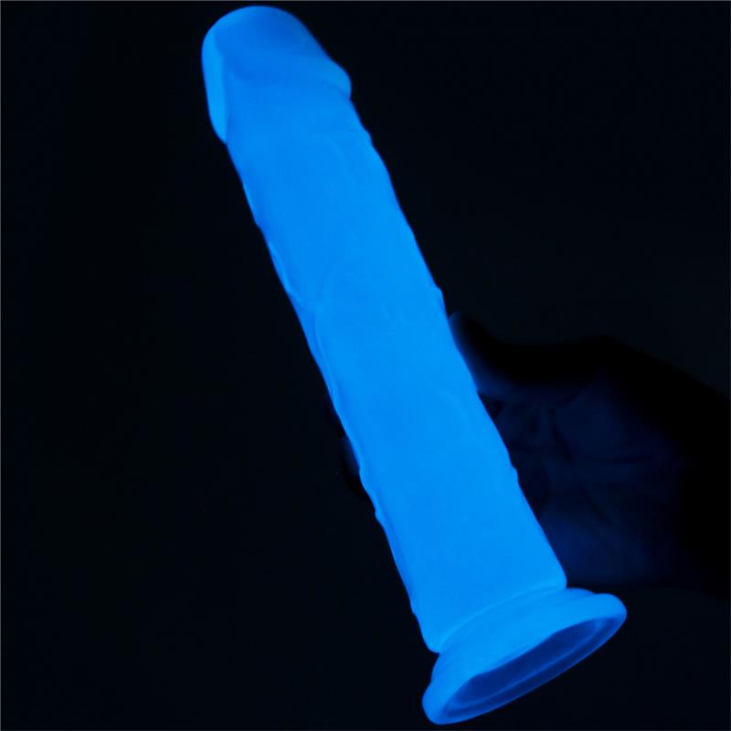 Dildo Lumino 8 Luz Azul