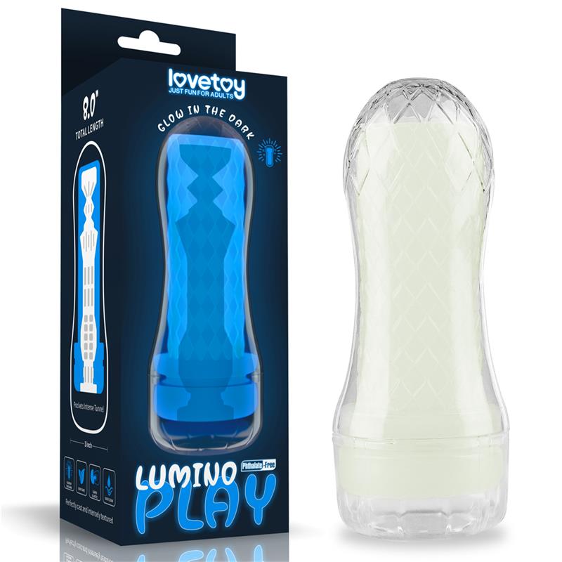 Masturbador Masculino Lumino Luz Azul