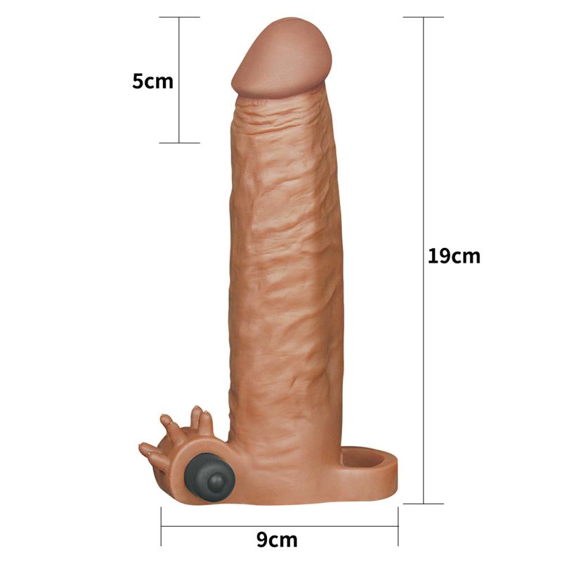 Funda para el Pene Pleasure X Tender Marron Add 2