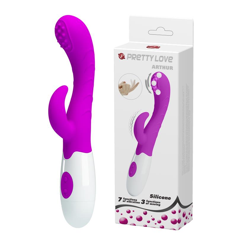 Vibrador Arthur con Movimiento Finger Purpura