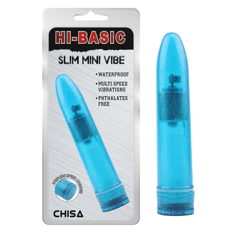 Vibrador Slim Mini Azul