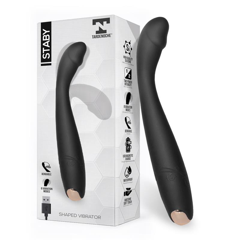 Staby Vibrador Silicona Flexible Bendable