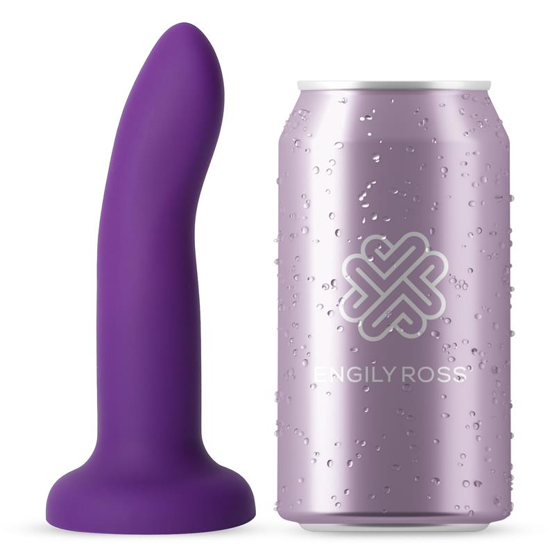 Dildo que Cambia de Color Purpura a Rosa Talla S 14 cm