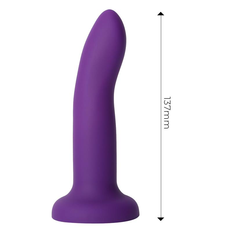 Dildo que Cambia de Color Purpura a Rosa Talla S 14 cm