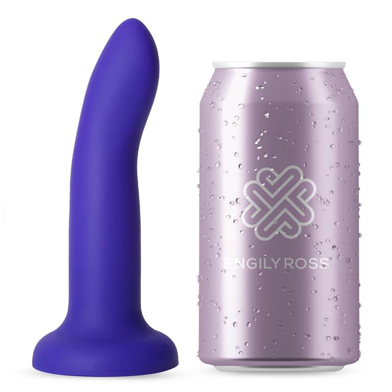 Dildo que Cambia de Color Purpura a Rosa Talla S 14 cm