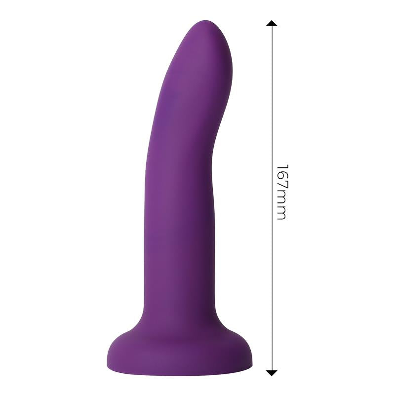 Dildo que Cambia de Color de Purpura a Rosa Talla M 17 cm