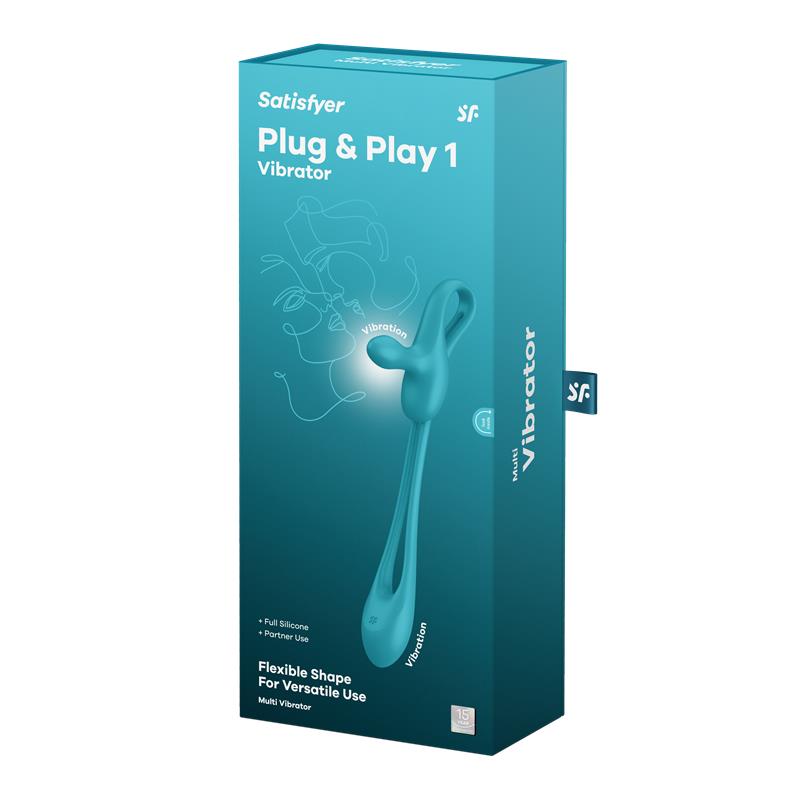 Plug Play 1 Vibrador Anal Flexible Azul