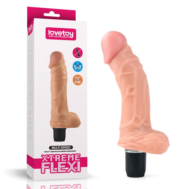 Dildo Flexi 9 con Vibracion Natural