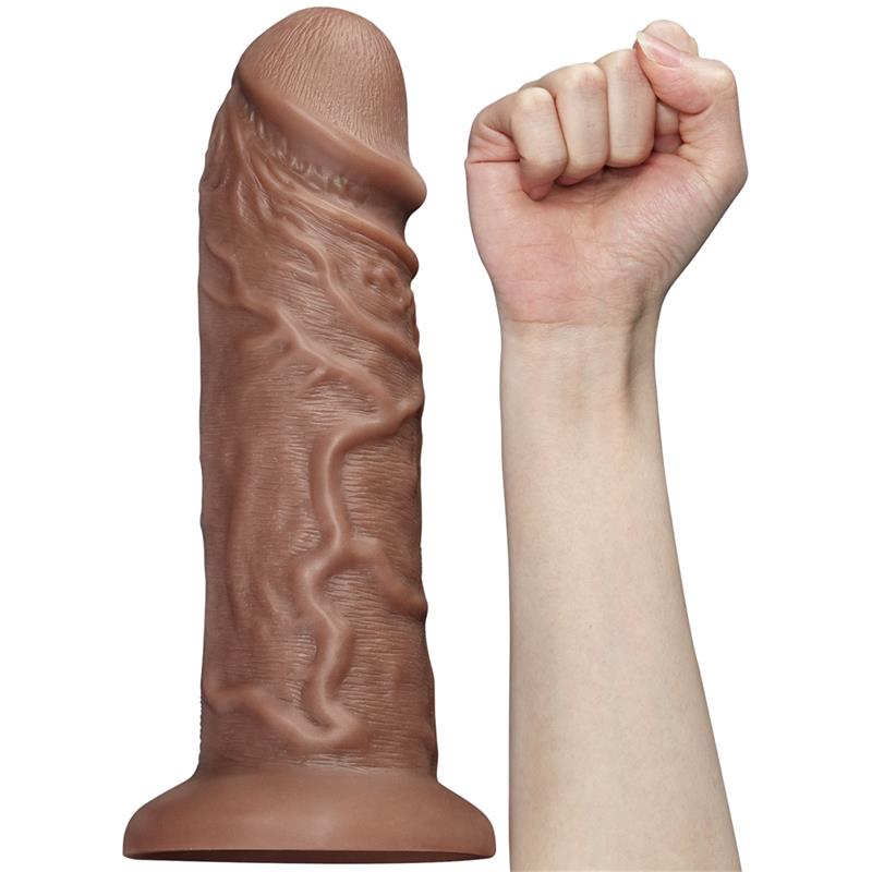 Dildo King 105 con Vibracion Chubby Marron