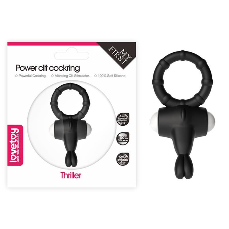 Anillo Vibrador Power Clit Negro