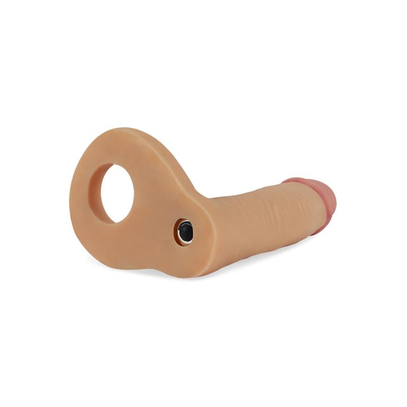 Dildo The Ultra Soft Double con Vibracion 58 Natural