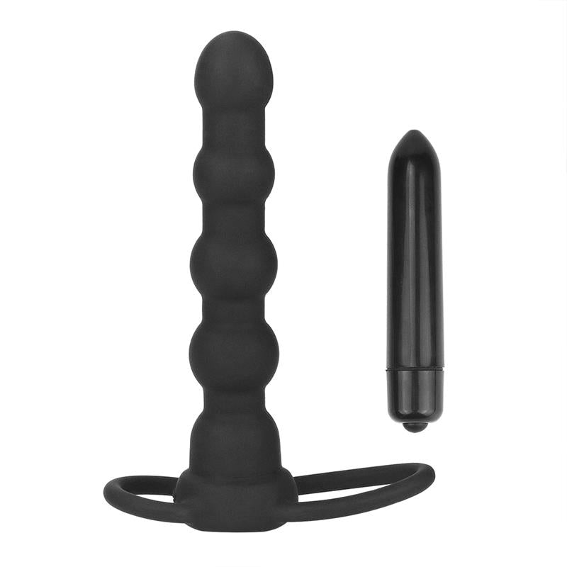 Plug Anal Double Prober con Vibracion Negro