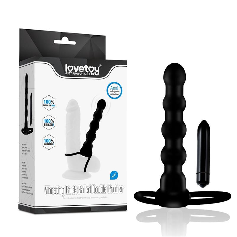 Plug Anal Double Prober con Vibracion Negro