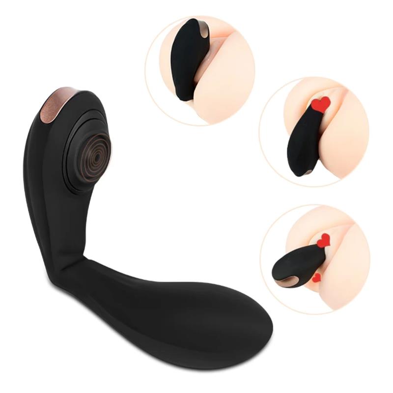 Pulsar Vibrador con Pulsacion y Esqueleto Articulado Silicona USB