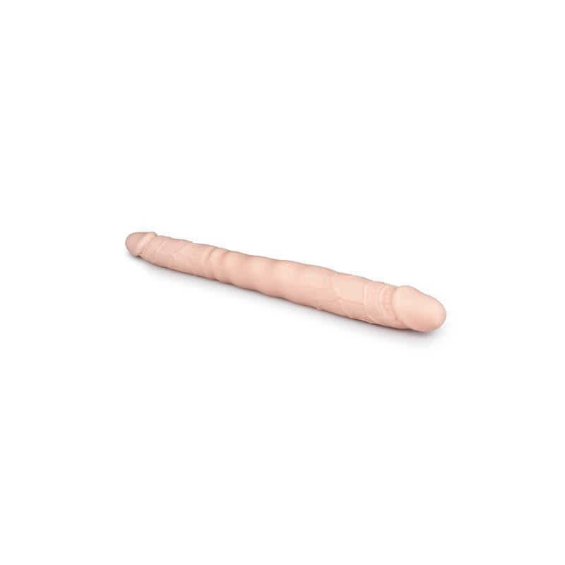 Dildo Doble Flexible Silicona Natural 40 cm