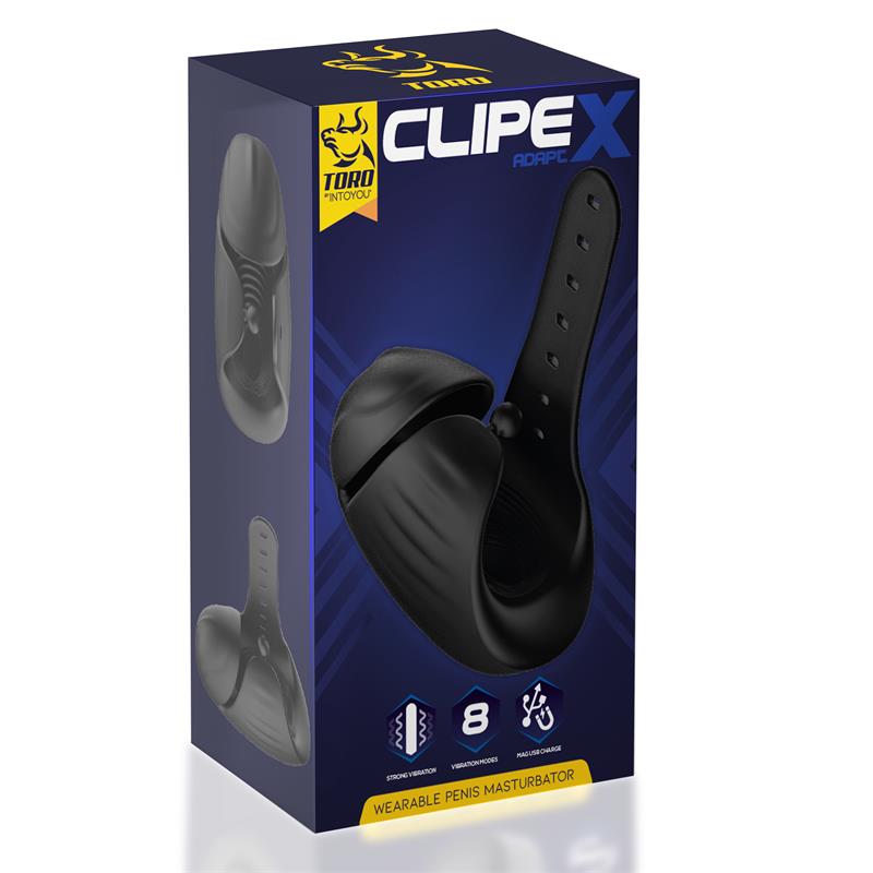 Clipex Masturbador Masculino Ajustable con Sistema de Clip Silicona Premium USB Magnetico