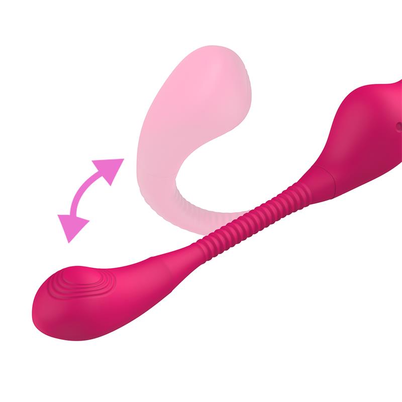 No TwentyThree Vibrador Doble con Pulsacion y Thrusting Flexible 180º