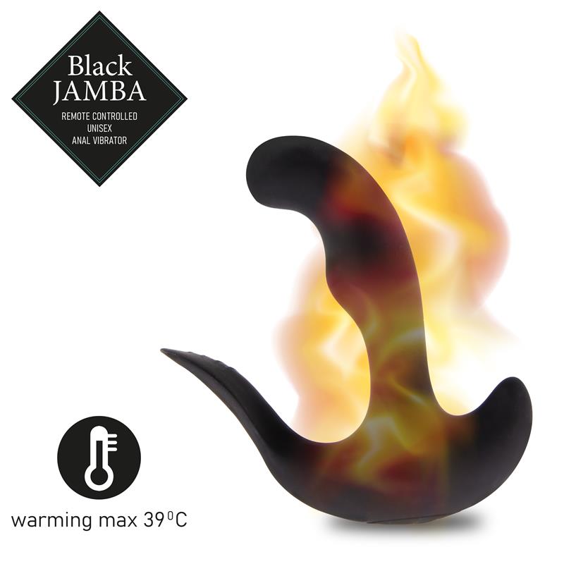 Jamba Vibrador Anal y Estimulador Punto G Negro