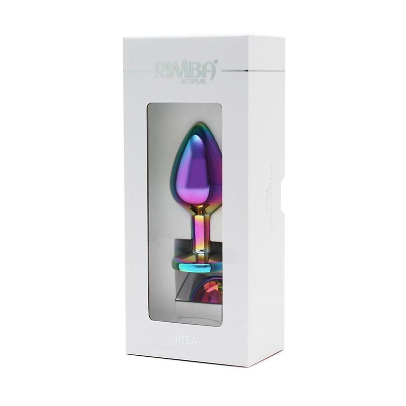 Plug anal con joya Arcoiris Pisa Rainbow