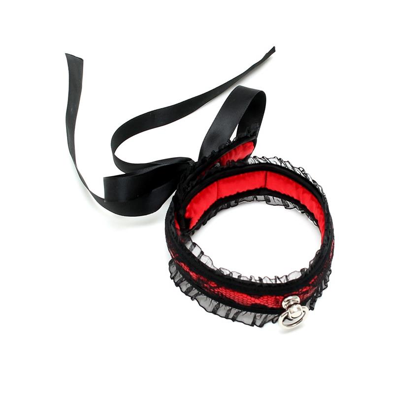 Collar de Saten Rojo