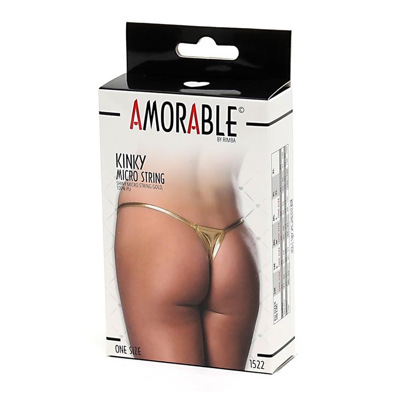 Micro Tanga Dorado Talla Unica