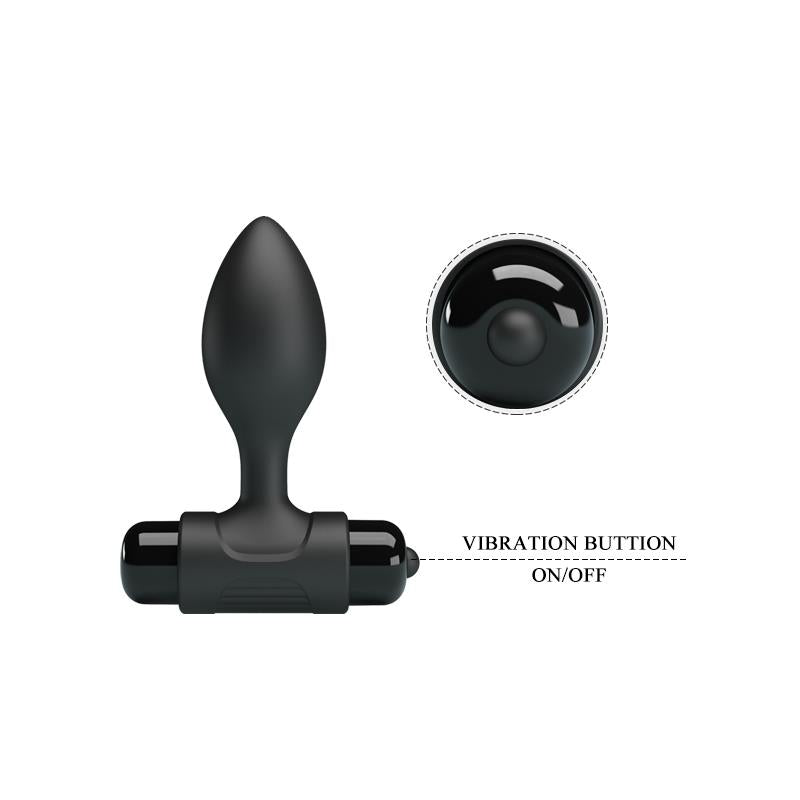 Plug Anal con Vibracion Silciona