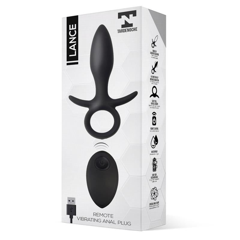 Lance Plug Anal Control Remoto Silicona Liquida USB