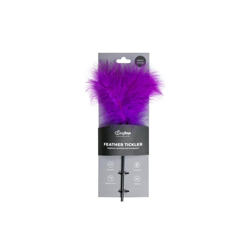 Plumas Estimuladoras con Mango Largo Purpura