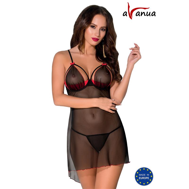 CYRA Chemise Rojo Negro