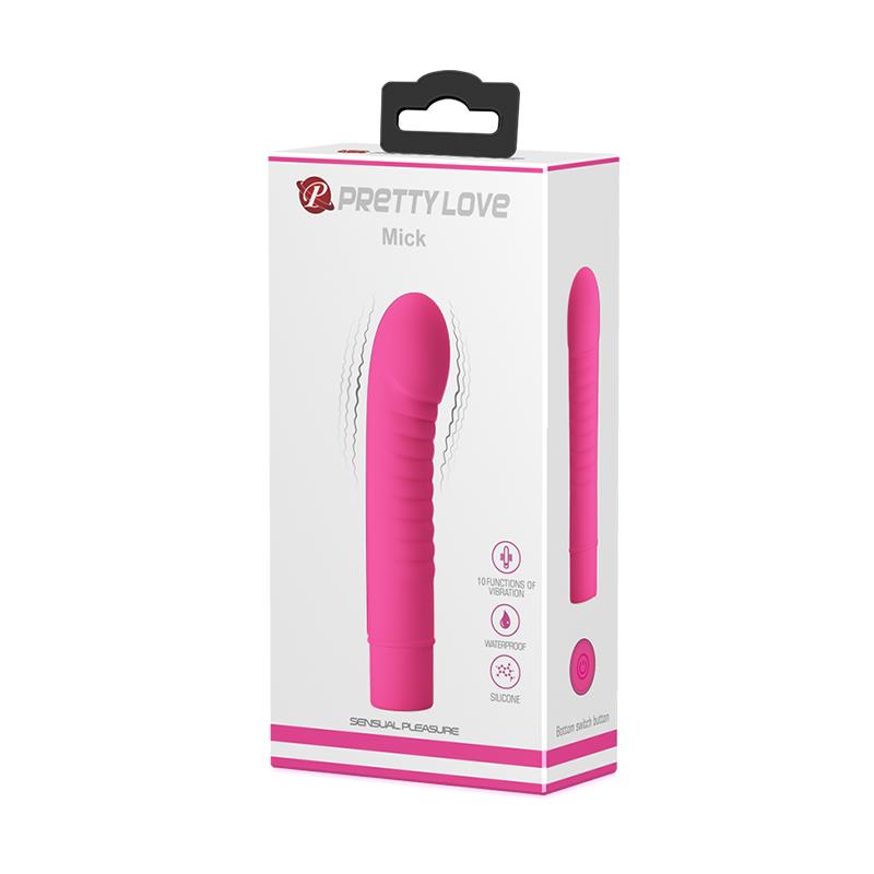 Vibrador Mick Silicona Rosa