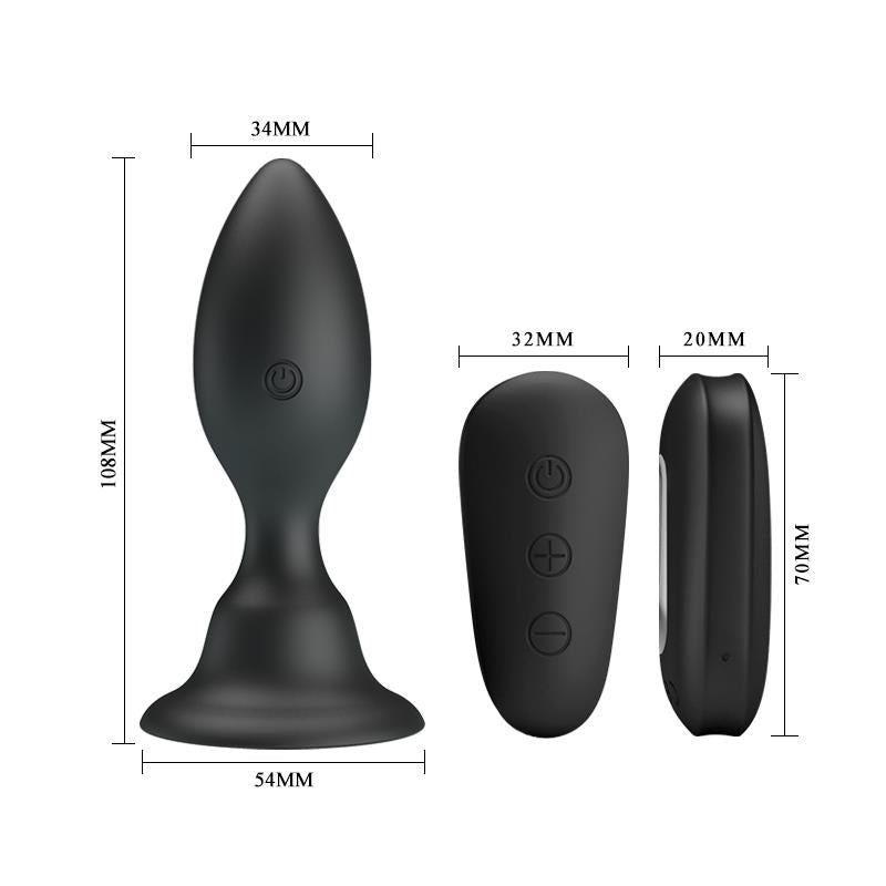 Mr Play Vibrating Anal Plug with Remote Cl50