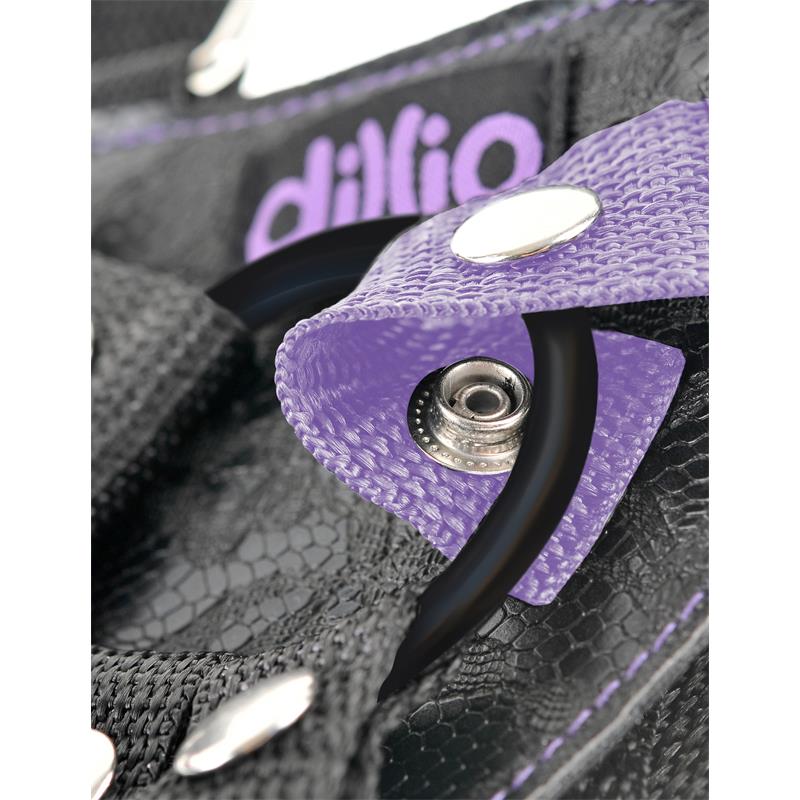 Dillio Arnes con Dildo de 19 cm Color Purpura